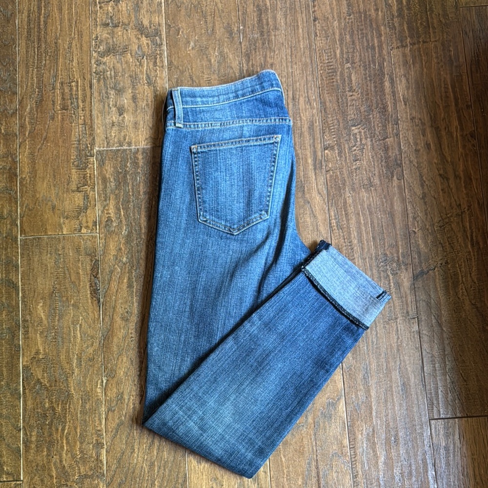 Current/Elliott Blue Straight Leg Jeans